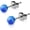 Blue - 4MM, variant on Titanium Opal Stud Earrings, Hypoallergenic 20G Earrings for Sensitive Ears, Style G2831