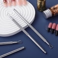 thumbnail image 1 of SHINYPASING Stainless Steel Cuticle Pusher 4Pcs Triangular Design for Nail Art Removing Tool in Salons, 1 of 7
