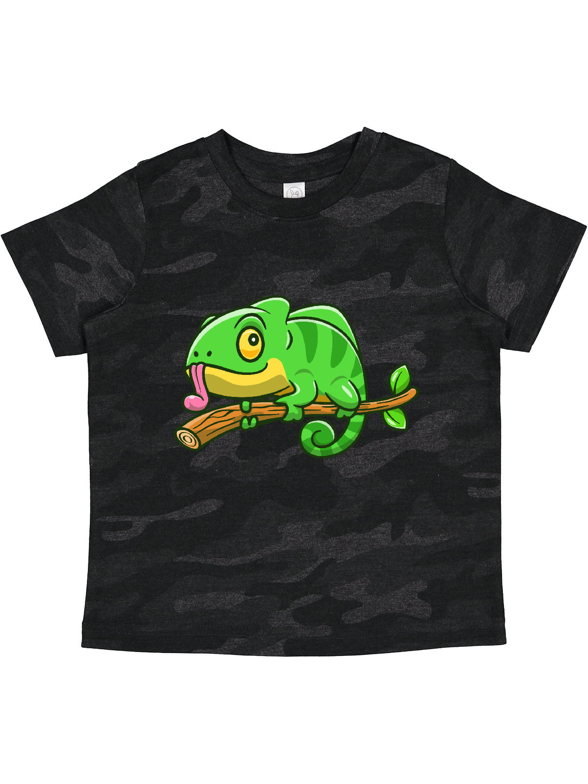 Cute Chameleon Toddler T-Shirt Animals Reptile Lizard Branch Fun Inktastic Tiny 