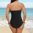 thumbnail image 6 of Linfrsh One Piece Swimsuit Women Bathing Suit for Women Tummy Control Cutout High Waisted Swim Suit Wrap Tie Back 1 Piece Swimsuit Women's Swimwear A01-Green,XL, 6 of 7