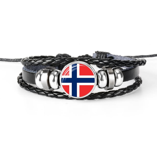 Pulsera de bandera Nacional La Vida Bella Finlandia Noruega Suecia Dinamarca Unisex