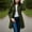 *Army Green, variant on Women's Mid Length Trench Coat With Lapel Collar ,Double Breasted Overcoat ,Work Office Coats Gray,Womens Plus XXL