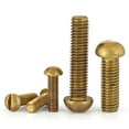 thumbnail image 2 of (5pcs) Brass Word Slotted Round Head Screws, M5x8mm, 2 of 4