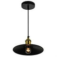 thumbnail image 4 of CWI Lighting Brave 1 Light Black Mini Pendant, 4 of 6