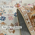 thumbnail image 5 of Dwelke Traditional Vintage Overdyed Retro Gold Area Rug Machine Washable Non-slip Carpet,4'x6', 5 of 8