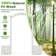 thumbnail image 6 of Gymax Garden Arbor with Planter Wooden Planter Arch with Trellis White, 6 of 10