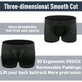 thumbnail image 3 of Lalamelon Mens Butt Padded Underwear Mens Mesh Shapewear Boxer Briefs with Butt Enhancing Pads, 3 of 6