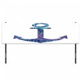 thumbnail image 3 of Anchor Headboard, Patterned Anchor Image Marine Elements Soul Emblem Oceanic Art Print, Upholstered Decorative Metal Bed Headboard with Memory Foam, King Size, Purple and Blue, by Ambesonne, 3 of 4