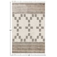 thumbnail image 3 of Casavani Block Printed Beige Rug For Living Room 8'x8' Cotton Square Area Rugs for Outdoor Patio, 3 of 6