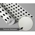 thumbnail image 6 of S4Sassy Self Adhesive Wallpaper, White Polka Dot Wallpaper, Removable DIY Vinyl Wall Covering, Textured Peel and Stick Contact Paper for Entryway Accent Wall, Easy Home Decor (25"x60"), 6 of 9