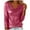 Hot Pink, variant on BLVB Womens Tops Trendy Spring Fall Cowl Neck Shirts Long Sleeve Blouses Office Business Dressy Casual Outfits