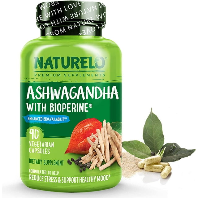 NATURELO Ashwagandha Organic Root Powder Natural Herbs Supplement for