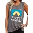 thumbnail image 1 of YourTops Women Happy Camper Tank Top (US XL, Grey), 1 of 2