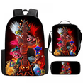 thumbnail image 2 of Magic Elf Backpack Teenage Student Schoolbag Large Capacity Cartoon Backpack Three-piece Set-fanceye, 2 of 4