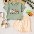 thumbnail image 2 of Toddler Baby Boy Clothes Summer Outfits Print To pand Shorts 2-Piece Set, Casual Summer Baby boys Clothes 0- 4 T, 2 of 7