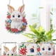 thumbnail image 3 of Bricolaje Kit Arte Diy 5d Dotas Colgantes La Corona Conejo Pascua para Ventanas Jardín, 3 of 9