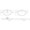 thumbnail image 4 of Brembo P06076N NAO BRAKE PADS Fits select: 2012-2013 BMW 528 I, 2012 BMW 650 I, 4 of 4