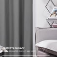 thumbnail image 2 of Deconovo Blackout Grommet Curtain, Grey, Set of 2, 42x72 Inch, Living Room Curtain, 2 of 5