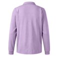 thumbnail image 6 of TBKOMH Mens Long Sleeve Polo Shirts Casual Button Collared T-Shirt Pullover Tee Performance Quick Dry Moisture Wicking Casual Collared Shirts Light Purple XXXL, 6 of 6