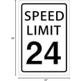 thumbnail image 4 of Speed Limit 10 Mph Sign, Speed Limit Signs Novelty Slow Down Sign Warning Traffic Road Street Sign 8X12 Inches, 4 of 4