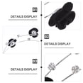 thumbnail image 4 of Decoración de doble capa con estilo Decoración Rhinestone con incrustaciones de flores de metal de metal aro de pelo, 4 of 5