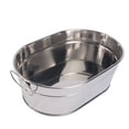 thumbnail image 4 of Bucket Ice Metal Galvanized Tub Beveragedrink Oval Storage Planter Tub Flower Cooler Rustic Buckets Beermini Bins, 4 of 6