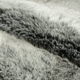 thumbnail image 5 of Phantoscope Green/White Faux Fur Area Rug, 3' x 5', 5 of 7