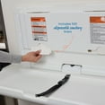 thumbnail image 5 of ECR4Kids Horizontal Wall-Mounted Changing Station with 500 Liners, Baby Changer, White Granite, 5 of 9