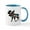 White/Blue Inside, variant on CafePress - MOOSE Mugs - 11 oz Ceramic Mug - Novelty Coffee Tea Cup
