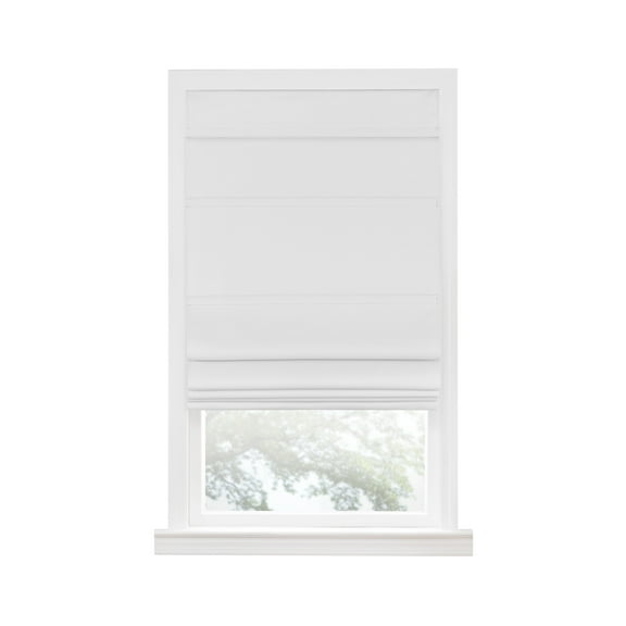 Ergode Cordless Blackout Roman Window Shade 27X64 White