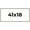 Liscio Argeto, variant on 41x18 Frame Silver Real Wood Picture Frame Width 0.75 Inches | Interior Frame Depth 0.5 Inches |