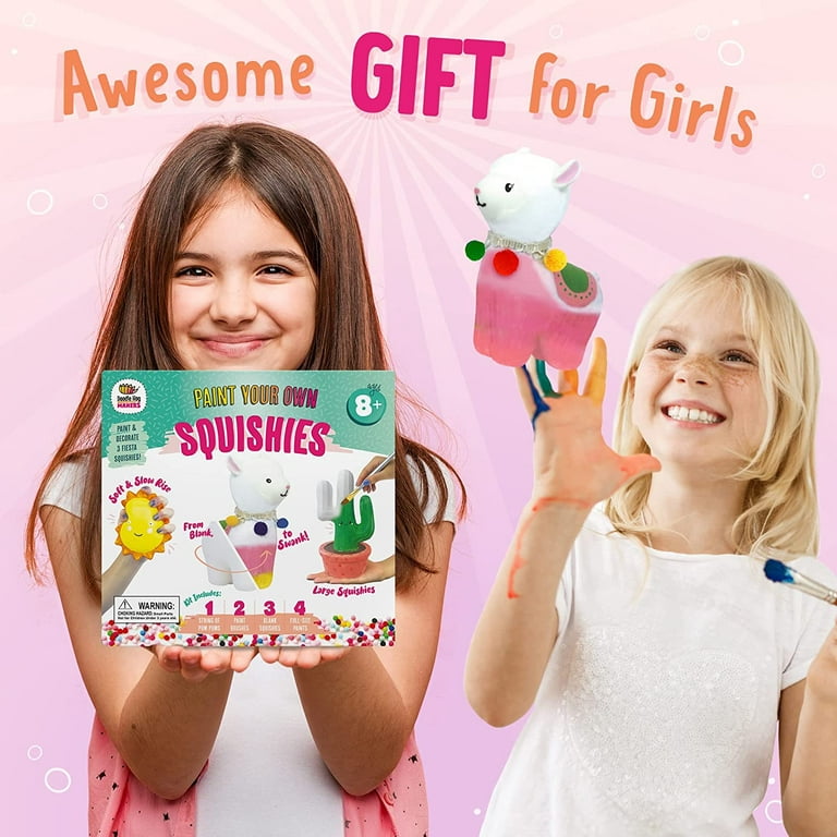 Unicorns Gifts for Girls - Arts and Crafts Paint Your Own Rainbows &  Awesomeness Squishies DIY Kit - Crafts for Kids - Includes Large Slow-Rise  Squishies (Unicorn Squishy Kit) Unicorn Toys for Girls 