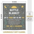 thumbnail image 7 of Get Well Gifts Blanket for Her Him, Cancer Care Gifts for Women Men, Cancer Fighter Inspirational Quote Chemo Patient Gift - Meaningful Caring Message 50''x 60'', 7 of 7