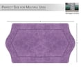 thumbnail image 5 of HOME WEAVERS Waterford Collection Cotton Tufted Bath Rug, 24" x 40", Purple, 5 of 9