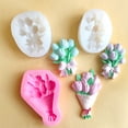 thumbnail image 2 of Flower Silicone Molds Silicone Soap Molds for Epoxy Resin Handmade Soap Chocolate Cake Candy Fondant Molds, 2 of 8
