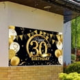 thumbnail image 3 of Langgg Birthday Party Banner Home Birthday Theme Backdrop Background Wall Decoration, 30 Years Old, 3 of 5
