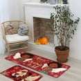 thumbnail image 4 of Dsscvnef Christmas Kitchen Carpet Mat Set Non- Winter Floor Cozy Home Rug for Holiday Season, 4 of 4