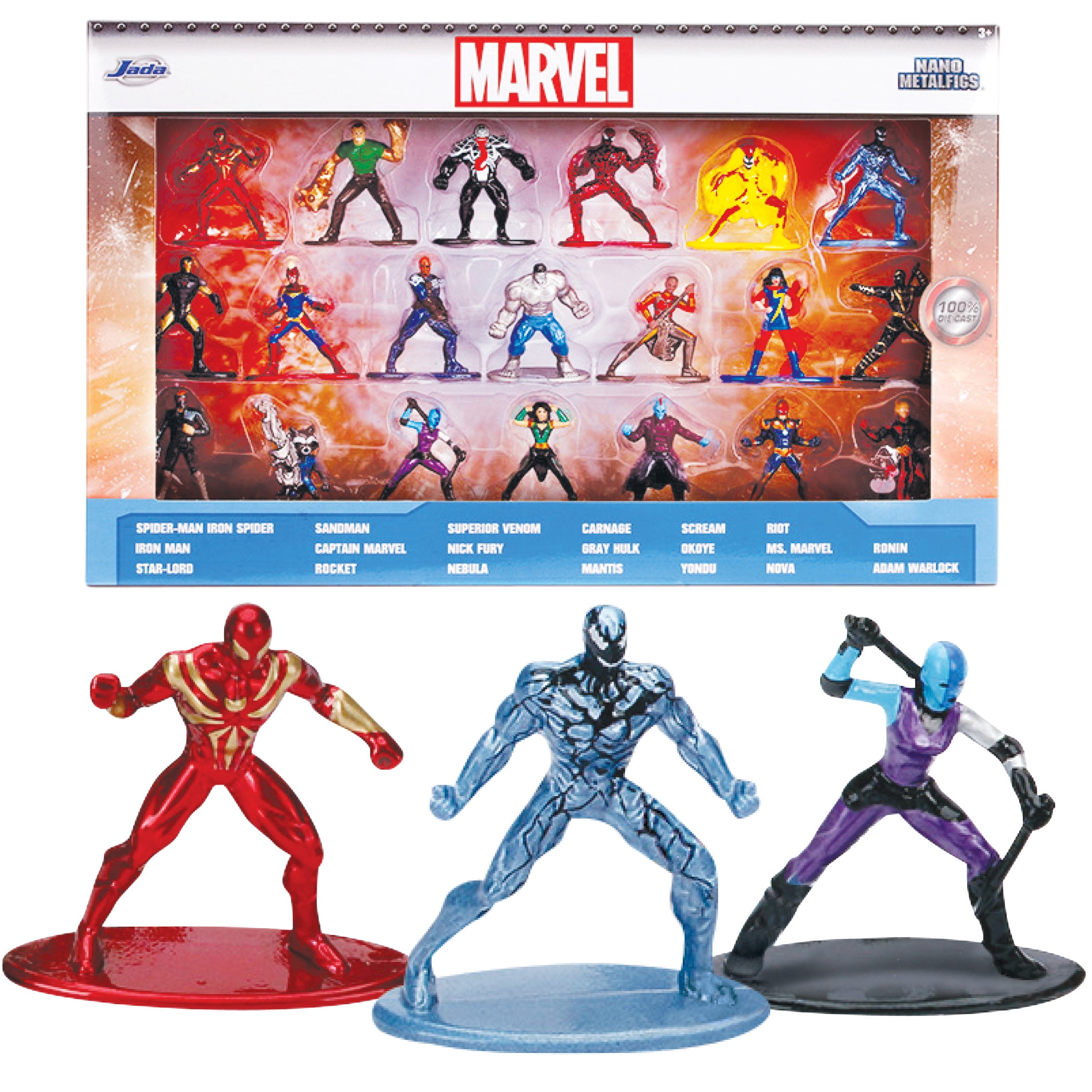 Marvel 1.65" Diecast Metal Collectible Figures 20pack Wave 3, toys