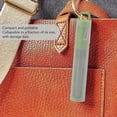 thumbnail image 3 of Collapsible Drinking Straw, Portable Reusable Stainless Steel Safe Compact Folding Straw with Storage Case for Travel Work Kitchen Car Blue,Green,Purple, 3 of 7