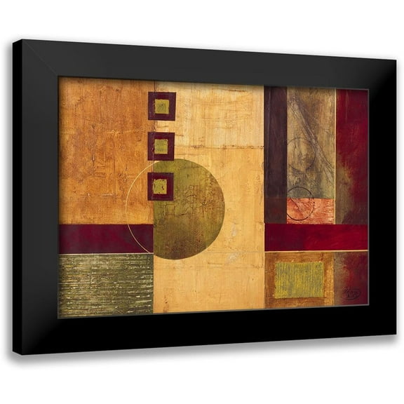 Verbeek-Van Den Broek 14x11 Black Modern Framed Museum Art Print Titled - Geometry II