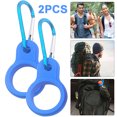 thumbnail image 1 of Gancho Con Hebilla para Hervidor Al Aire Libre Mosquetón Con Soporte para Botella para Campamento (azul Claro) 2 Uds., 1 of 9