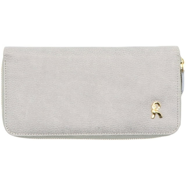 Roberta di Camerino Portefeuille en Cuir Zippé pour Femmes - Gris