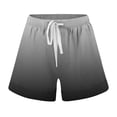 thumbnail image 4 of JIKNTTR High Waisted Shorts Women Fashionable Printed Drawstring Shorts Summer Elastic Waist Casual Lightweight With Pockets Shorts for Women Travel Athletic, 4 of 4