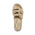 thumbnail image 4 of Women's Arch Support Slides - Adjustable Straps & Comfortable Wedge Heel, Soft Faux Suede Lining, 4 of 5