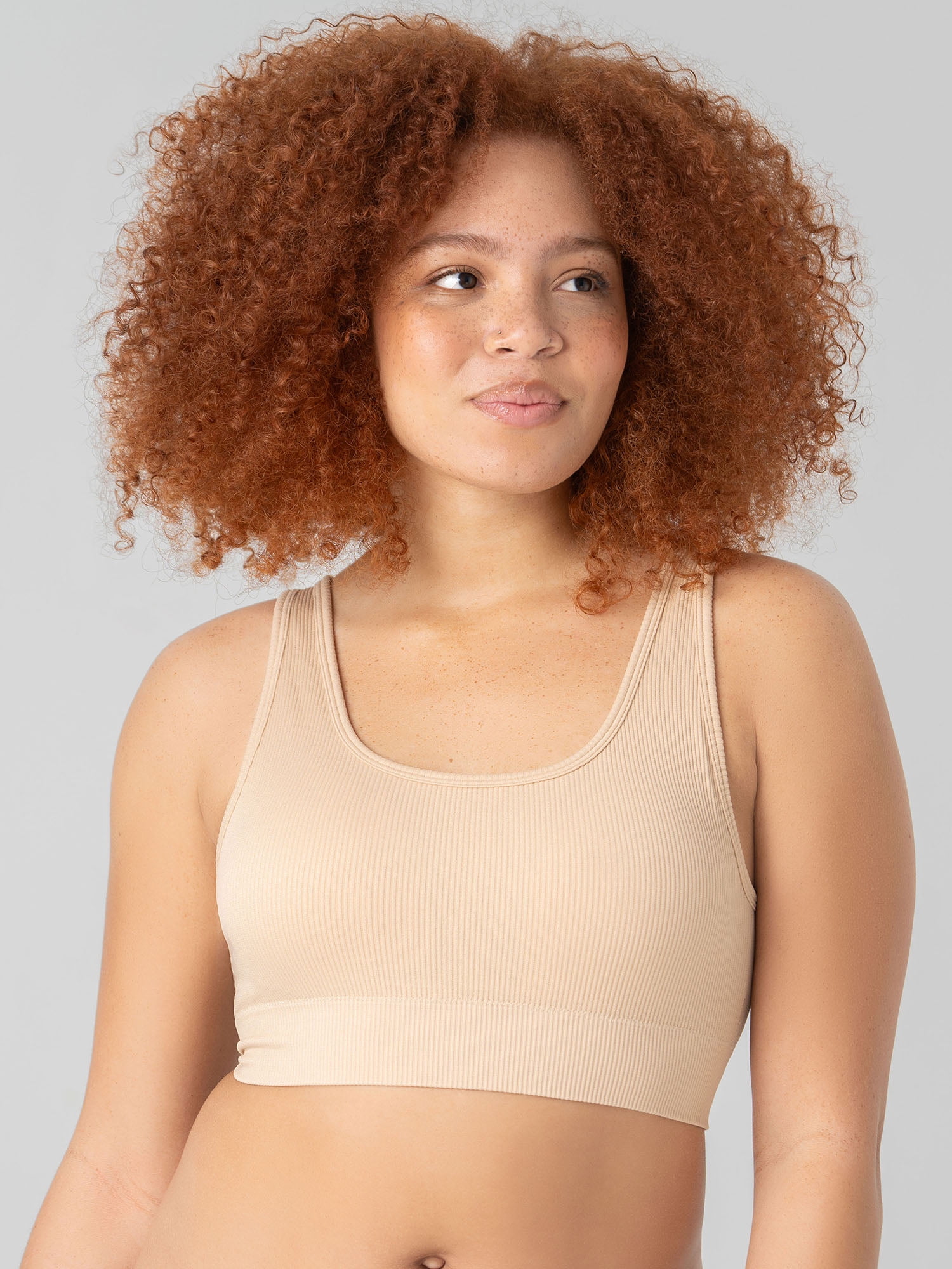 No Boundaries Women's Double Scoop Seamless Bra, Sizes XS-XXXL