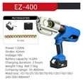 thumbnail image 2 of Electric Hydraulic Pliers EZ-300/EZ-400 Rechargeable Cable Copper And Aluminum Terminal Crimping Pliers Lithium Battery 18V, 2 of 7