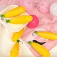 thumbnail image 2 of AYYUFE 4inch Pop out Banana Doll Key Chain Slow Rising Stress Relief Squeeze Toy Gift, 2 of 5