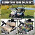 thumbnail image 4 of HUIACONG Tropical Palm Print Universal Golf Cart Seat Covers Cooling & Absorbent Towel Blanket and Backrest Cover, Cute Soft Keep Seat Comfortable and Cool Golf Cart Seat Covers 2 Pack for EZGO, 4 of 7