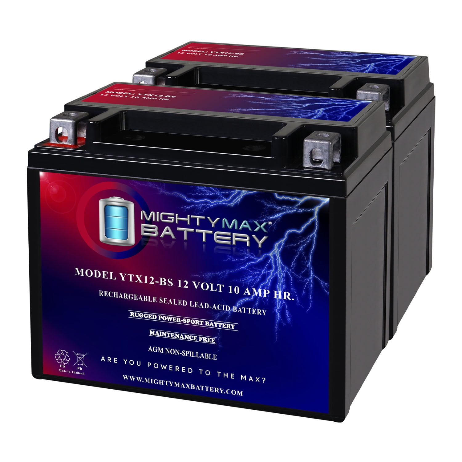 YTX20HL-BS 12V 20AH SLA Replacement Battery Compatible with