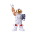 thumbnail image 3 of simhoa Figurine Astronaute Moderne Statue en Résine Uvre d'Art Modèle de Statue d'Espace Doré, 3 of 8